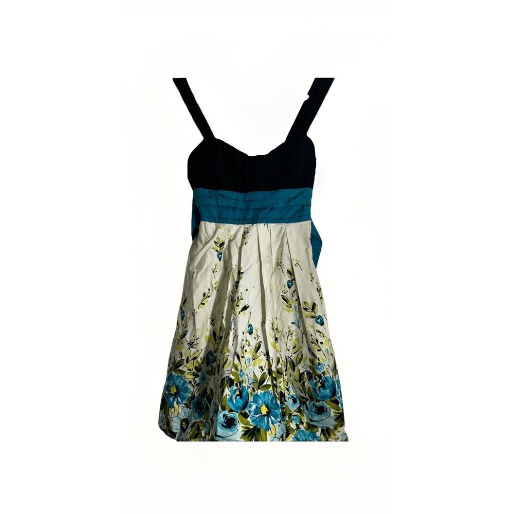NWT Women's Cottagecore Meets Bodice Mid Dress‎ Straps Tie Back w/Slip Sz 1